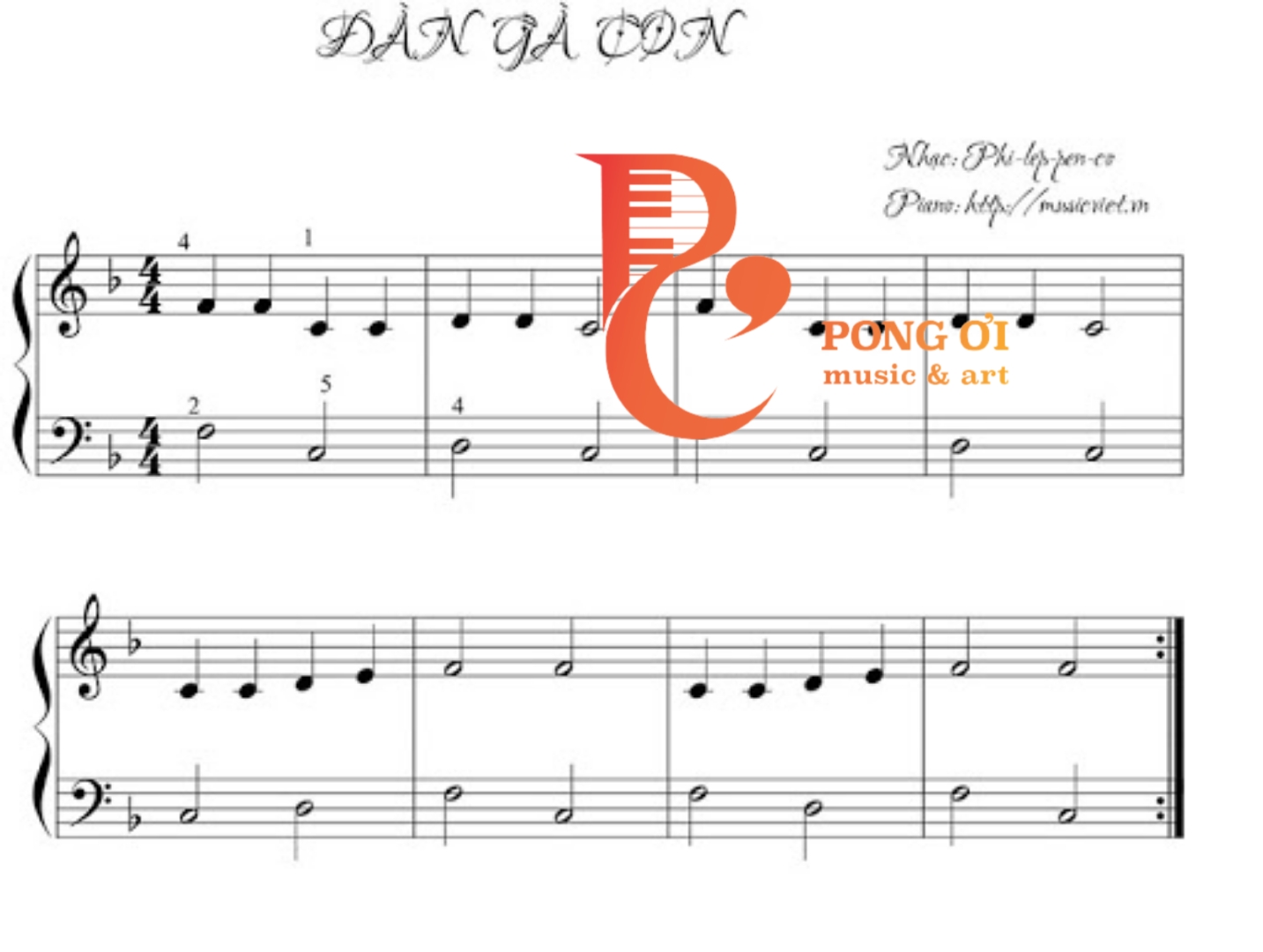 Những bài piano đơn giản bạn có thể học hỏi.